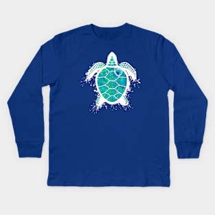 Pour Painted Turtle Kids Long Sleeve T-Shirt